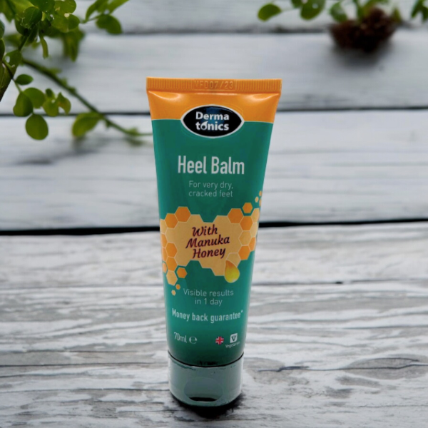 Heel Balm with Manuka Honey Results in 1 day for dry cracked heels 70ml Dermatonics